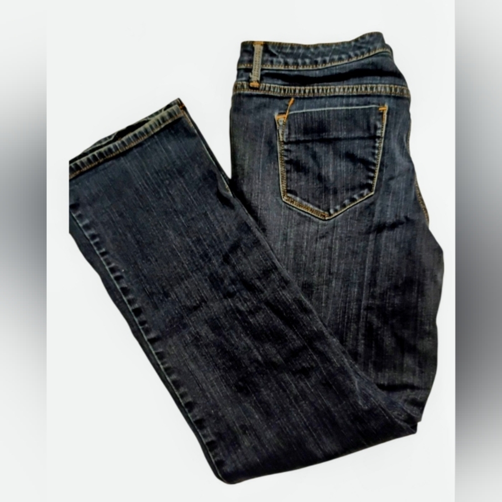 Mossimo Supply Co. Dark Blue Straight Leg Jeans